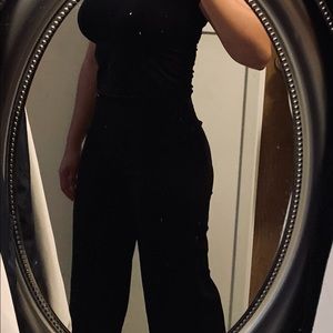 Wide leg black pants
